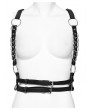 Punk Rave Black Gothic Punk Multiple Metal O-rings Body Harness