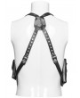 Punk Rave Black Gothic Punk Vest Strap Harness Bag for Men