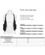 Punk Rave Black Gothic Punk Vest Strap Harness Bag for Men