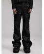 Punk Rave Black Gothic Punk Rock Rivet PU Leather Pants for Men