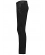 Punk Rave Black Vintage Gothic Jacquard Trimmed Slim fit Trousers for Men