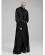 Punk Rave Black Dark Gothic Decadent Irregular Layered Long Skirt for Men