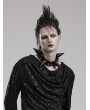 Punk Rave Black Gothic Punk Pointed Rivet PU Leather Choker for Men