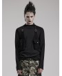 Punk Rave Black Gothic Punk Adjustable Shoulder Harness Bag