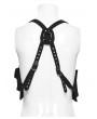 Punk Rave Black Gothic Punk Adjustable Shoulder Harness Bag