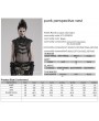 Punk Rave Black Gothic Punk See-Through Mesh Spliced Vest Top for Men