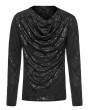 Punk Rave Black Gothic Simple Daily Wear Knitted T-Shirt for Men