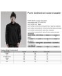 Punk Rave Black Gothic Punk Distinctive Daily Wear Loose Hooded Sweater for Men