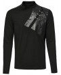 Punk Rave Black Gothic Punk Metal Rivets Daily Long Sleeve T-Shirt for Men