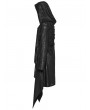 Punk Rave Black Gothic Daily Wear Hooded Medium Long Trench Coat for Men