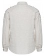 Punk Rave White Gothic Daily Long Sleeve Shirt for Men