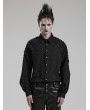 Punk Rave Black Gothic Daily Long Sleeve Shirt for Men