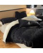 Black Gothic Luxurious Embossed Warm Comforter Set