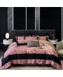 Pink Leopard Print Gothic Fashionable Comforter Set