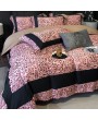 Pink Leopard Print Gothic Fashionable Comforter Set