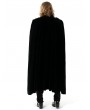 Pentagramme black vintage gothic double-breasted velvet long cape for men