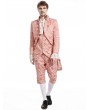 Pentagramme orange gothic baroque victorian brocade mid-length party coat for men