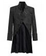 Pentagramme black gothic baroque victorian brocade mid-length party coat for men