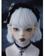 Black Dark Gothic Halloween Skeleton Bowknot Headband