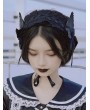Black Crow Wings Lace Gothic Halloween Costume Headband
