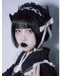 Black and White Gothic Lolita Wings Bowknot Headband