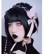 Black and Pink Gothic Lolita Wings Bowknot Headband