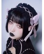 Black and Pink Gothic Lolita Wings Bowknot Headband