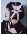 Black and Pink Gothic Lolita Wings Bowknot Headband