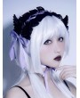 Black and Purple Gothic Lolita Wings Bowknot Headband