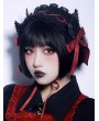 Black and Red Gothic Lolita Wings Bowknot Headband