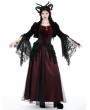 Dark in love Black Vintage Gothic Patterned Velvet Lace Flared Sleeves Shrug for Women