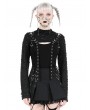 Dark in love Black Gothic Punk Decadent Raggedy Hollow Out Shrug for Women