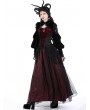 Dark in love Black Vintage Gothic Escape Princess Velvet Shrug for Women