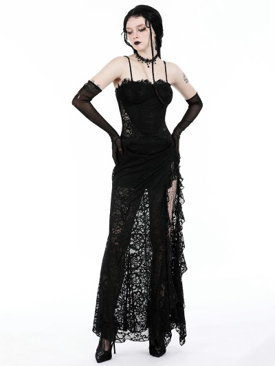 blue dress for baby girl Gothic Black Vintage Wedding Dresses A Line V Neck main image 1