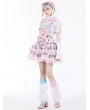 Dark in love Pink Lolita Temptation Love Bear Print Short Dress