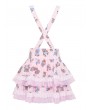 Dark in love Pink Lolita Temptation Love Bear Print Short Dress