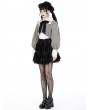 Dark in love Vintage Gothic Striped Big Bow Short Jacket for Women