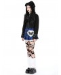 Dark in love Black Gothic Mischievous Bear Hooded Short Jacket for Women