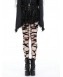 Dark in love Black Gothic Punk Rock Eyelet Drop Tulle Mini Skirt