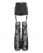 Devil Fashion Black Gothic Punk Detachable Leg Warmers Flared Hot Pants for Women