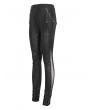 Devil Fashion Black Gothic Punk Chain Mesh Long Leggings for Women