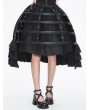 Devil Fashion Black Gothic Four-Loop Mesh Bustle Petticoat