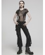 Punk Rave Black Gothic Punk Cool Daily Wear Techwear Loose Trousers for Women