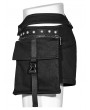 Punk Rave Black Gothic Punk Detachable Belt Pockets Hot Shorts for Women