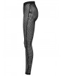 Punk Rave Black Gothic Punk Mesh Perspective Leggings for Women