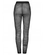 Punk Rave Black Gothic Punk Mesh Perspective Leggings for Women