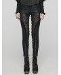 Punk Rave Black Sexy Gothic Lace Splicing Leggings for Women