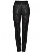 Punk Rave Black Sexy Gothic Lace Splicing Leggings for Women