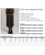 Punk Rave Black Sexy Gothic Punk Buckle Cross Hollowed Long Slit Skirt