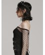 Punk Rave Black Gothic Punk Mesh Layered Underbust Corset Waistband for Women